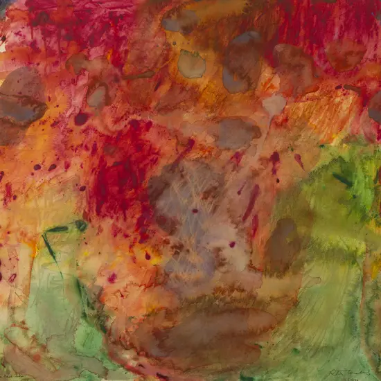 Peter Coates (b 1937) - The Red Tree