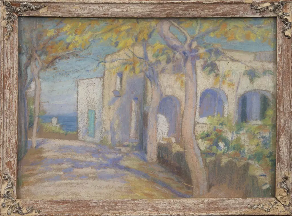 Attrib Gwen Knight (1888 - 1974) - Mediterranean Landscape Image 1++