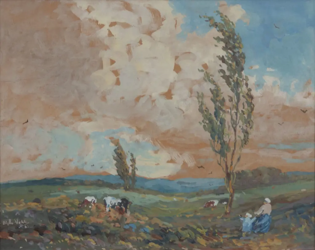 Blythe Fletcher (1890 - 1949) - Windy Day Image 1++