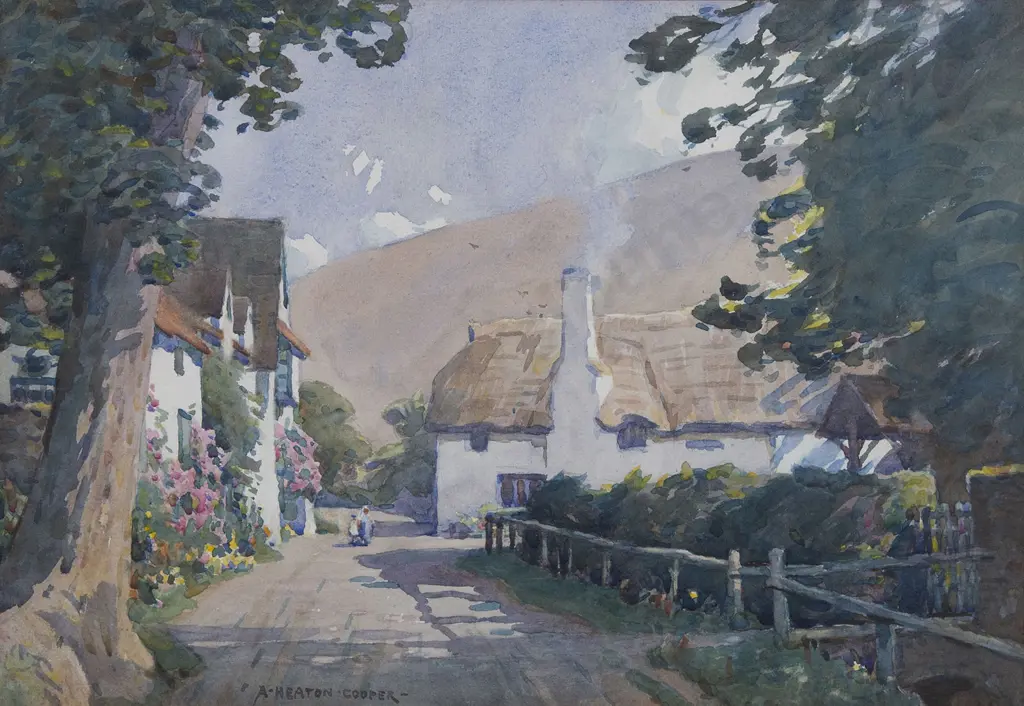 Alfred Heaton-Cooper (1864 - 1929) - English Village Image 1++