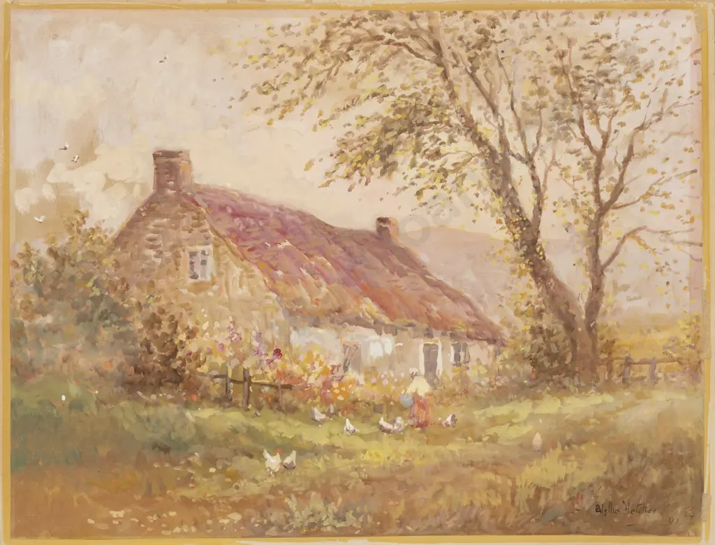 Blythe Fletcher (1890-1949) - Country Cottage Image 1++