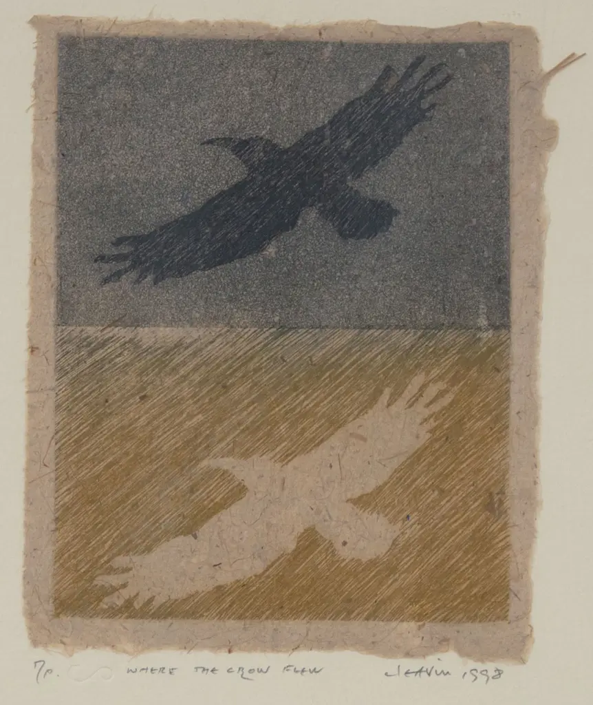 Barry Cleavin (b 1939)  - Where The Crow Flew Image 1++