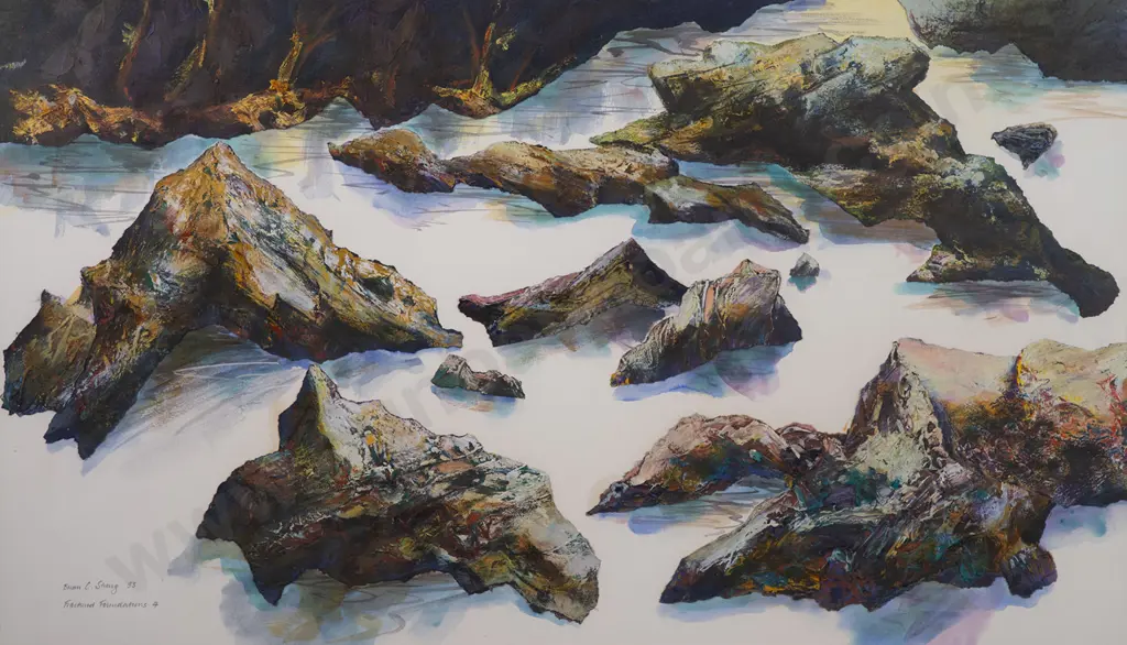 Brian Strong (b 1945) - Fractured Foundations 4 Image 1++