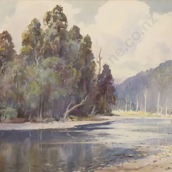 Carl Laugesen (1900 - 1987) - River Scene