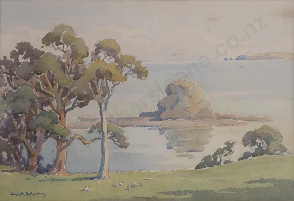 Gwyneth Richardson (1896 - 1980) - Coastal View Image 1++