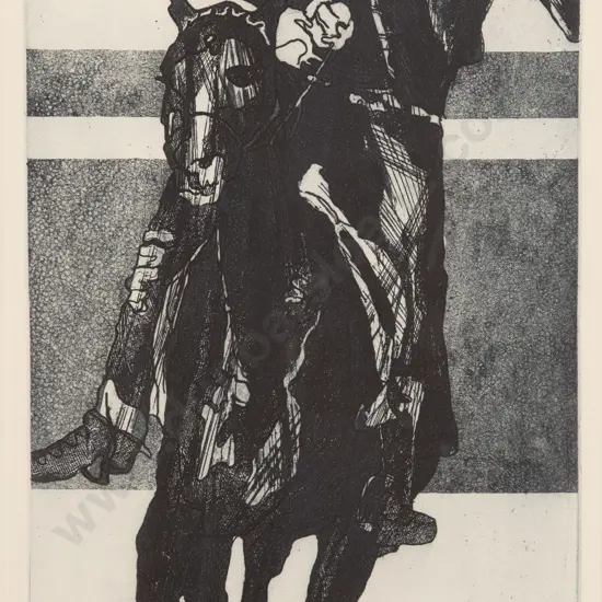 Bonnie Quirk (b. 1932) - One Polo Player