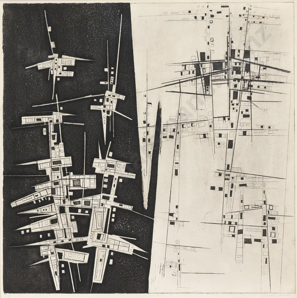 Bonnie Quirk (b 1932) - City Night & Day Image 1++