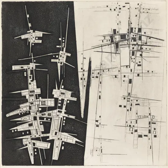 Bonnie Quirk (b 1932) - City Night & Day