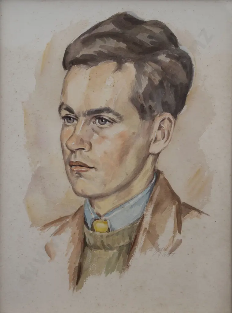 Rudi Gopas (1913 - 1982) - Portrait (a/f) Image 1++