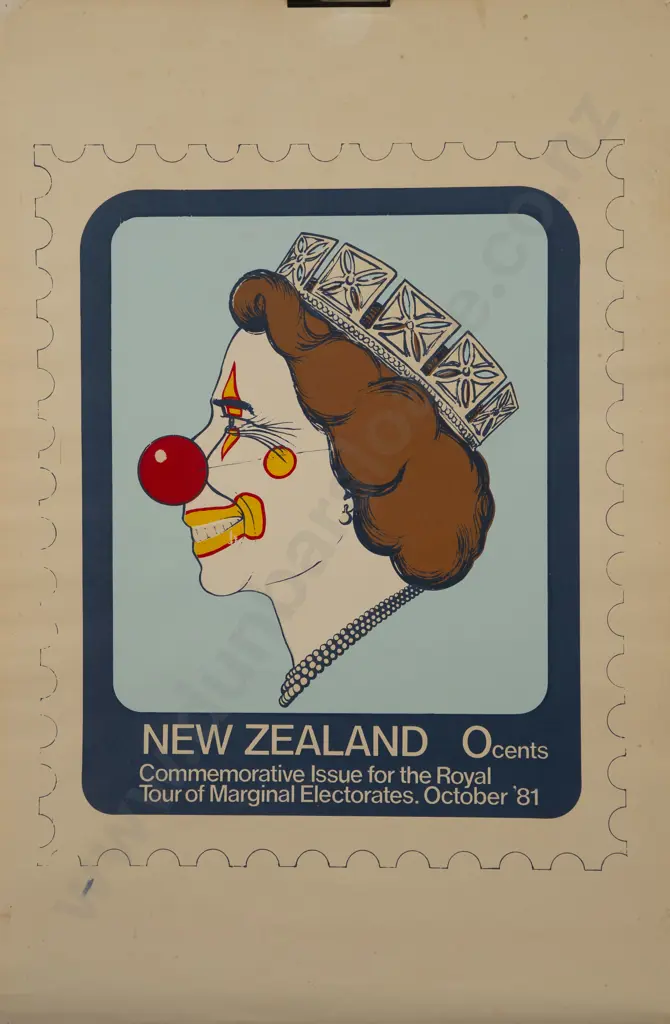 Vintage Poster - New Zealand 0 Cents (a/f) (unframed) Image 1++