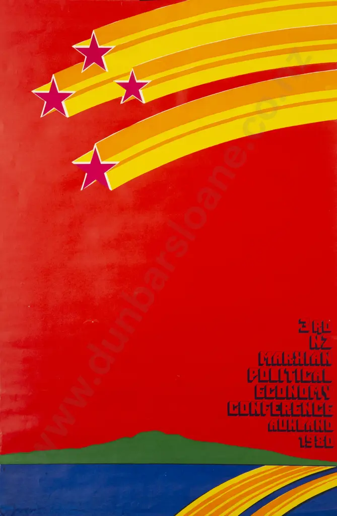 Vintage Poster - 3rd New Zealand Marxian Political Economy Conference Image 1++