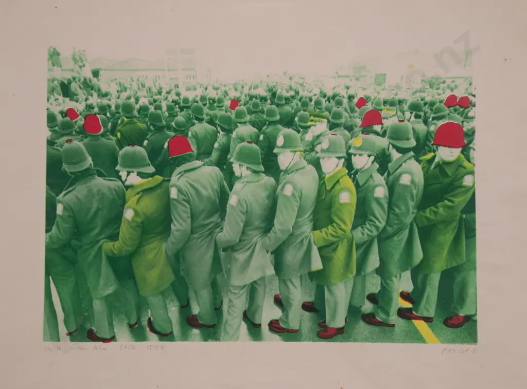 Vintage Poster - Green Police Chch Image 1++