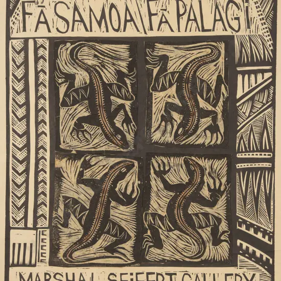 Michel Tuffery (b 1966) - Marshall Seifert Gallery Poster (unframed)