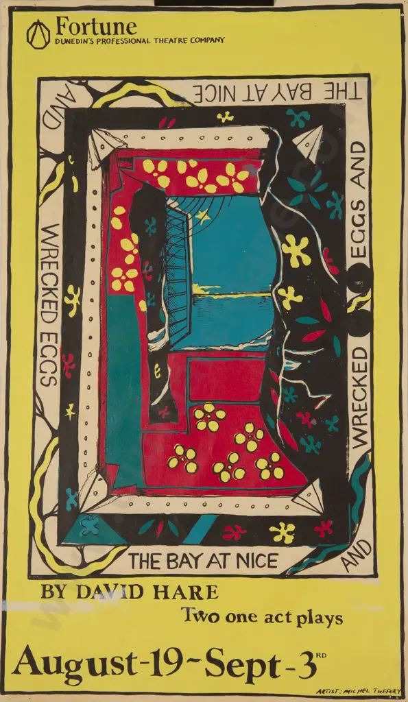 Michel Tuffery (b 1966) - The Bay At Nice Poster (unframed) Image 1++