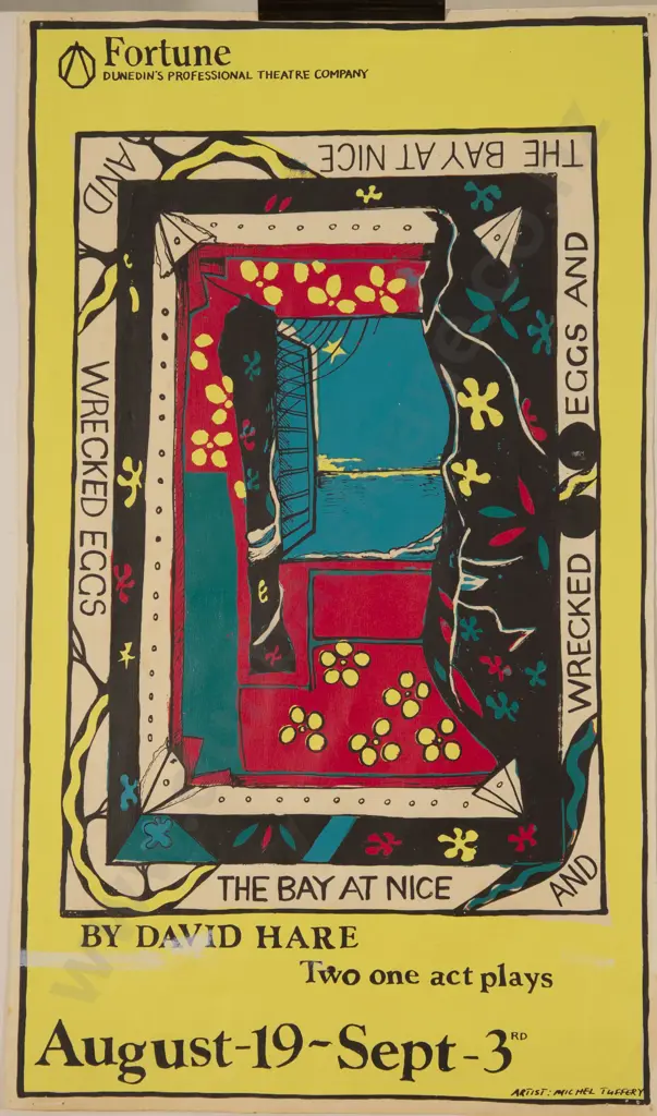 Michel Tuffery (b 1966) - The Bay At Nice Poster (unframed) Image 1++
