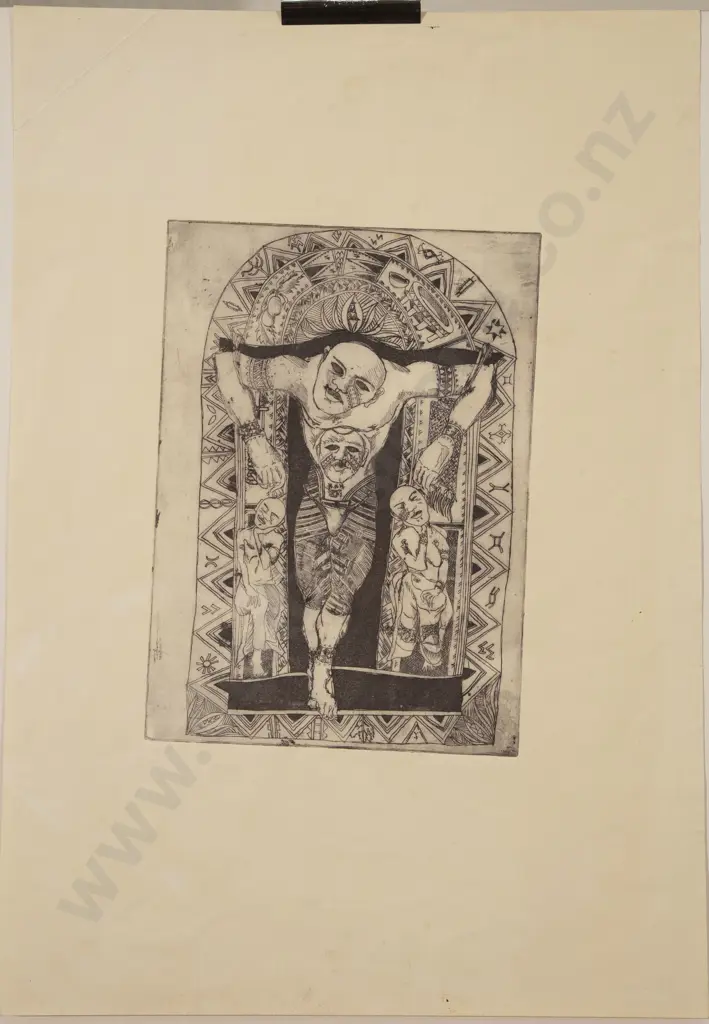 Michel Tuffery (b 1966) - Crucifixion (unframed) Image 1++