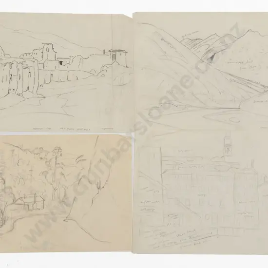 John Weeks (1888-1965) - Twelve Various Sketchbook Studies