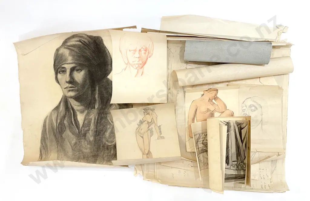 John Weeks (1888 - 1965) - 22 Assorted Sketchbook Studies Image 1++