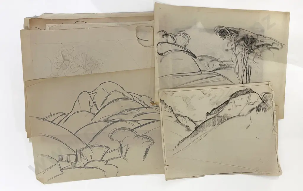 John Weeks (1888 - 1965) - 25 Assorted Sketchbook Studies Image 1++