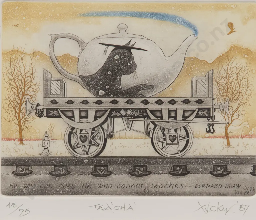 Gary Tricker (1938 - 2021) - Tea'cha' Image 1++
