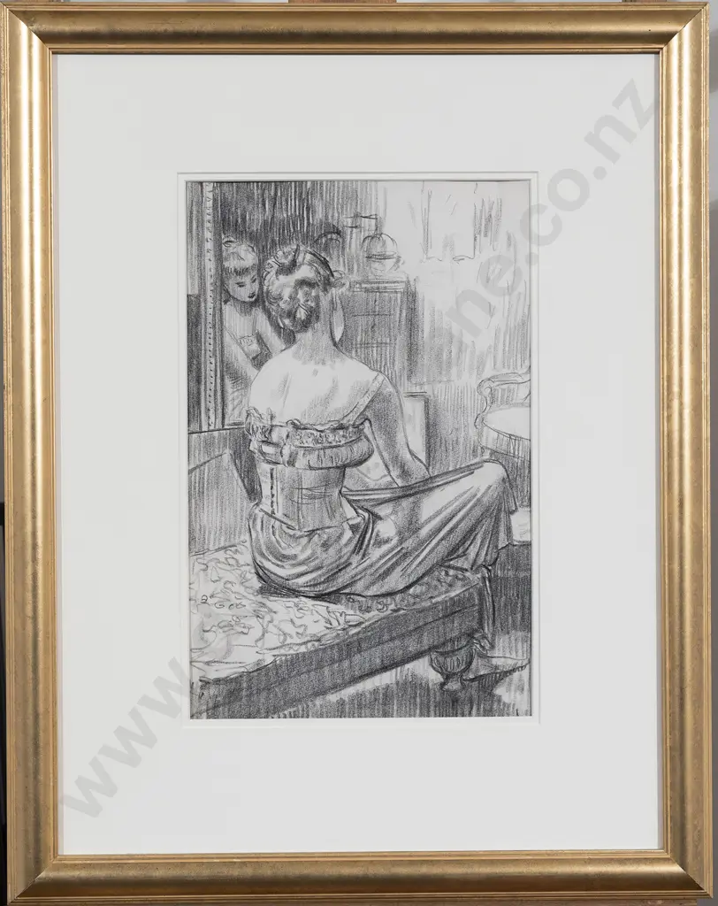 John Buckland Wright (1897 - 1954) - Interior Study Image 1++