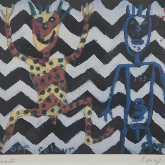Ewen McDougall (b 1948) - Man Off Colour