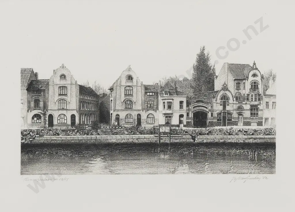 Jef Van Grieken (Belgian b 1950) - Terneuzen Image 1++
