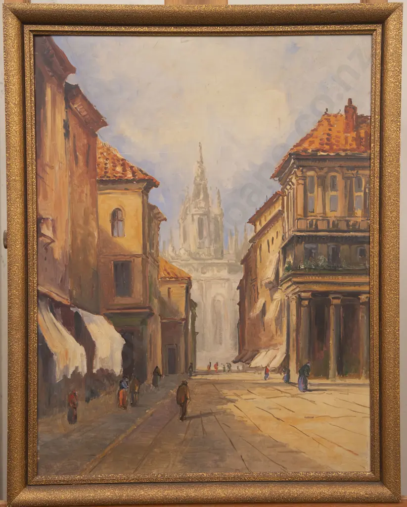 Blythe Fletcher (1890 - 1949) - European Street Scene Image 1++
