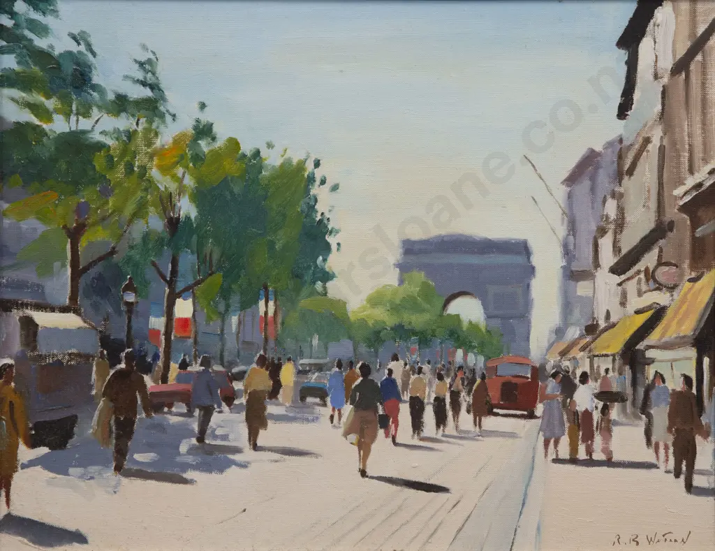 R B Watson (1911 - 2002) - Arc De Triomphe Paris Image 1++