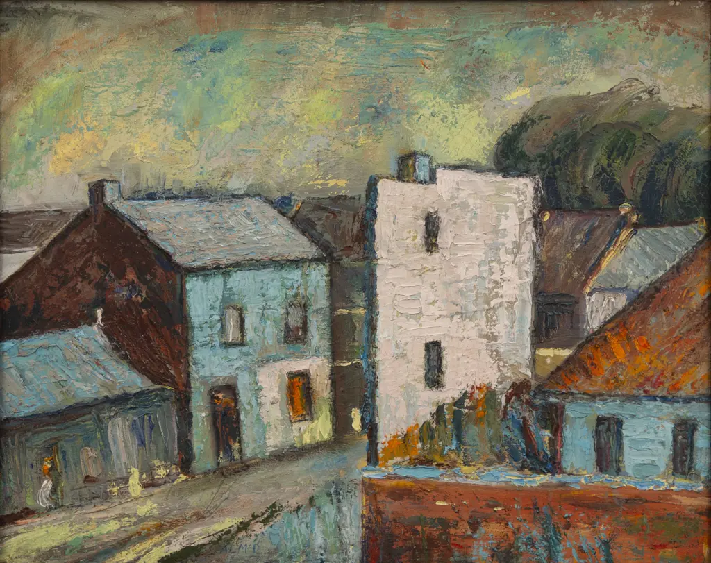 Unknown Artist - Village Street Image 1++