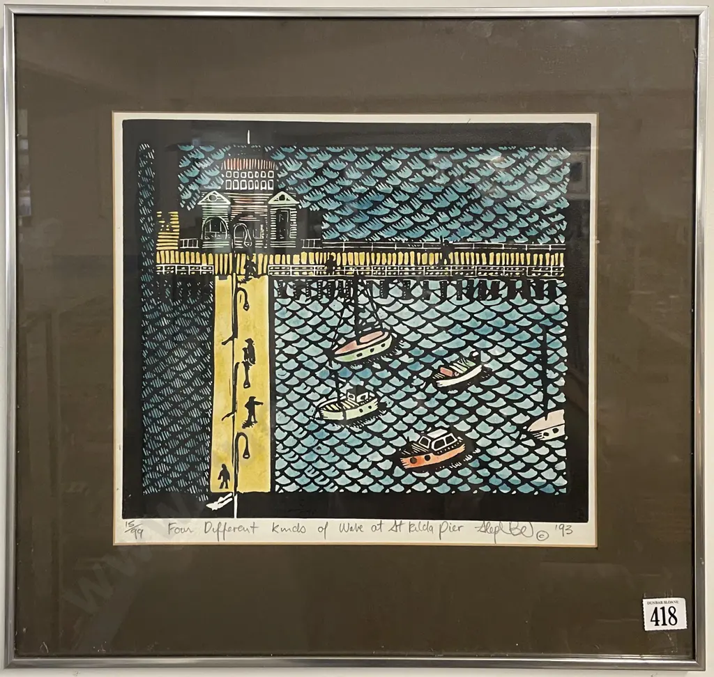 Unknown Artist - Four Different Kinds of Wave At St Kilda Pier Image 1++