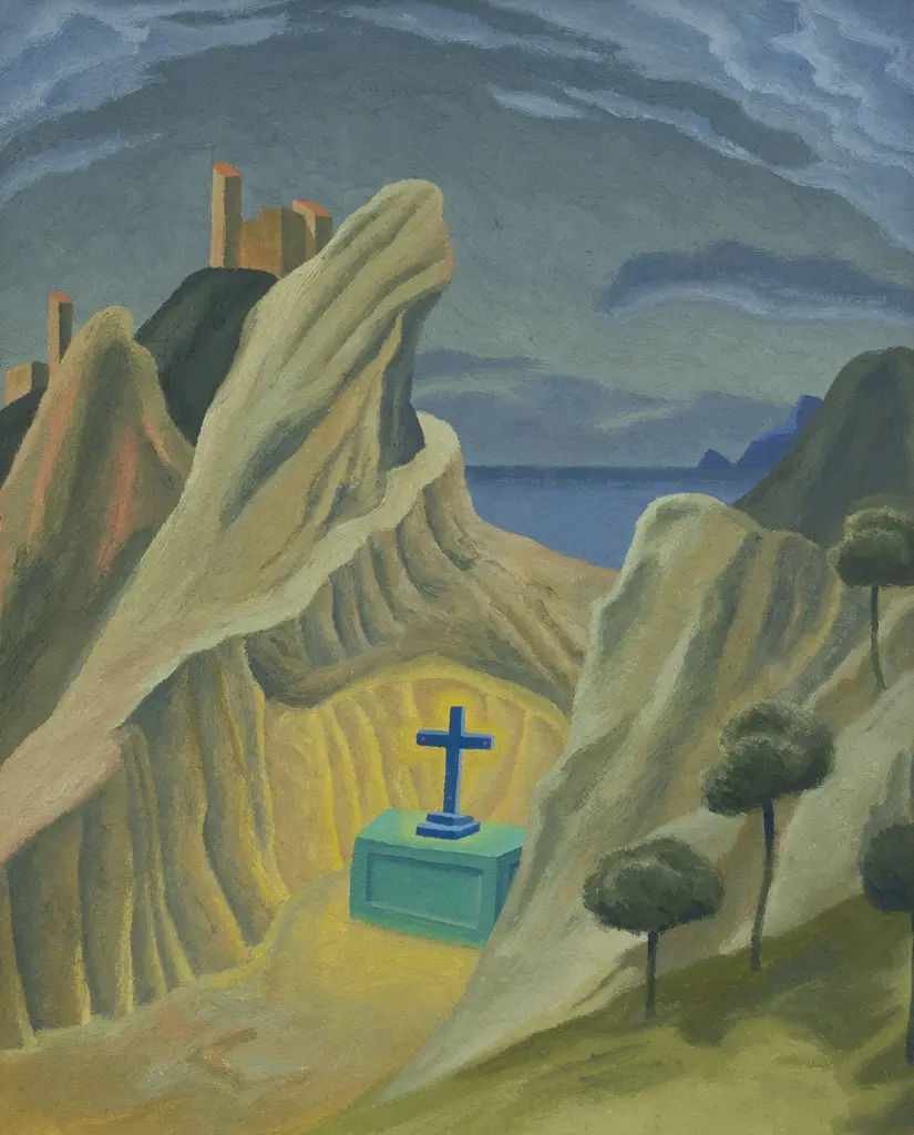 Peter Ireland (b1947) - The Apparition of Siena at Paekakakriki 1972 Image 1++