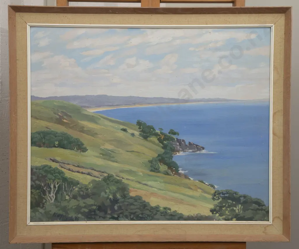 Hilary Clark (1914 - 1989) - Bream Bay From Langs Beach Image 1++
