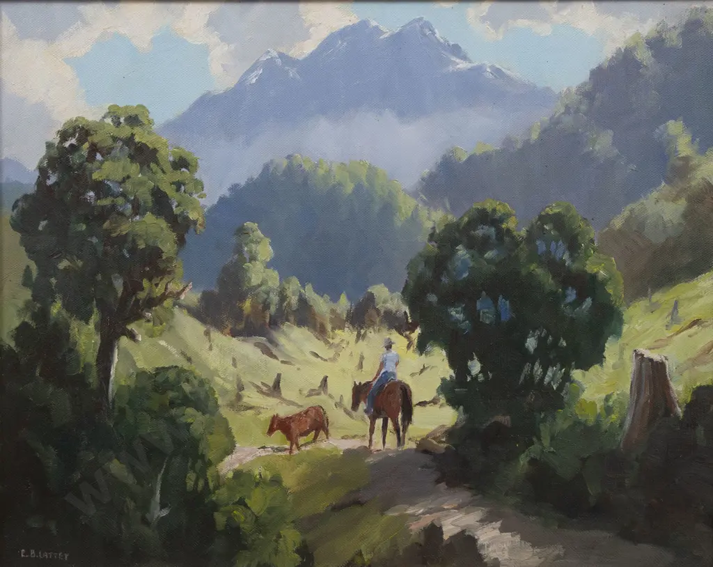 E B Lattey (1899 - 1986) - Koiterangi Wetland Image 1++