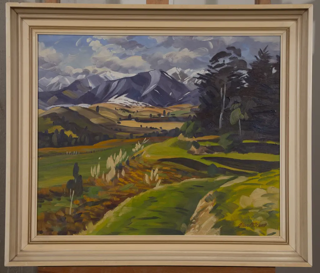 Allan Mitchell (1927 - 2015) - Paddock Road Ruahines Image 1++