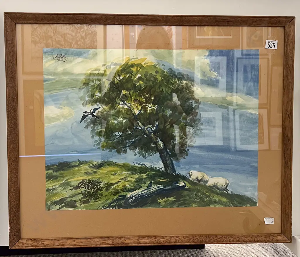 Leonard Mitchell (1925 - 1980) - Pastoral Scene Image 1++