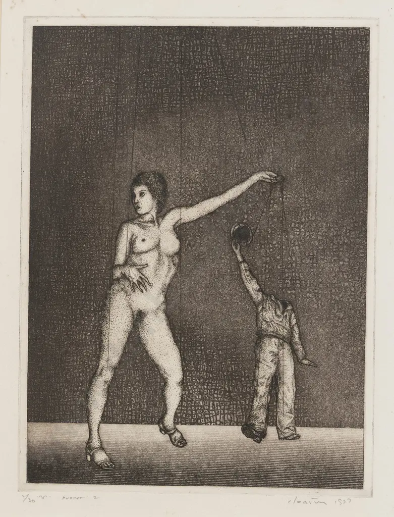 Barry Cleavin (b 1939)  - Puppet 2 Image 1++