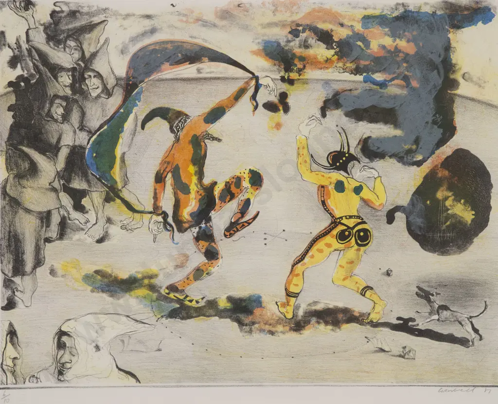 Graeme Cornwell (b 1954) - Dancing Jesters Image 1++
