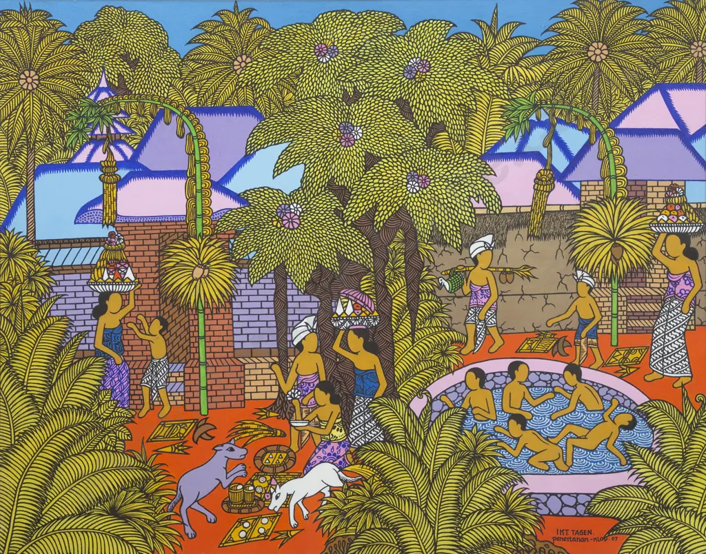 I Ketut Tagen - Balinese Scene Image 1++