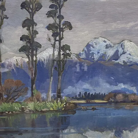Kathleen Airini Vane (1891 - 1965) - Alpine Landscape