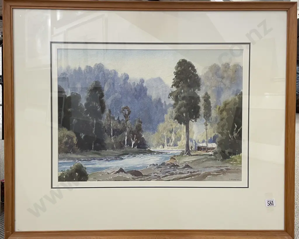 E B Lattey (1899 - 1986) - Moeatoa Morning Image 1++