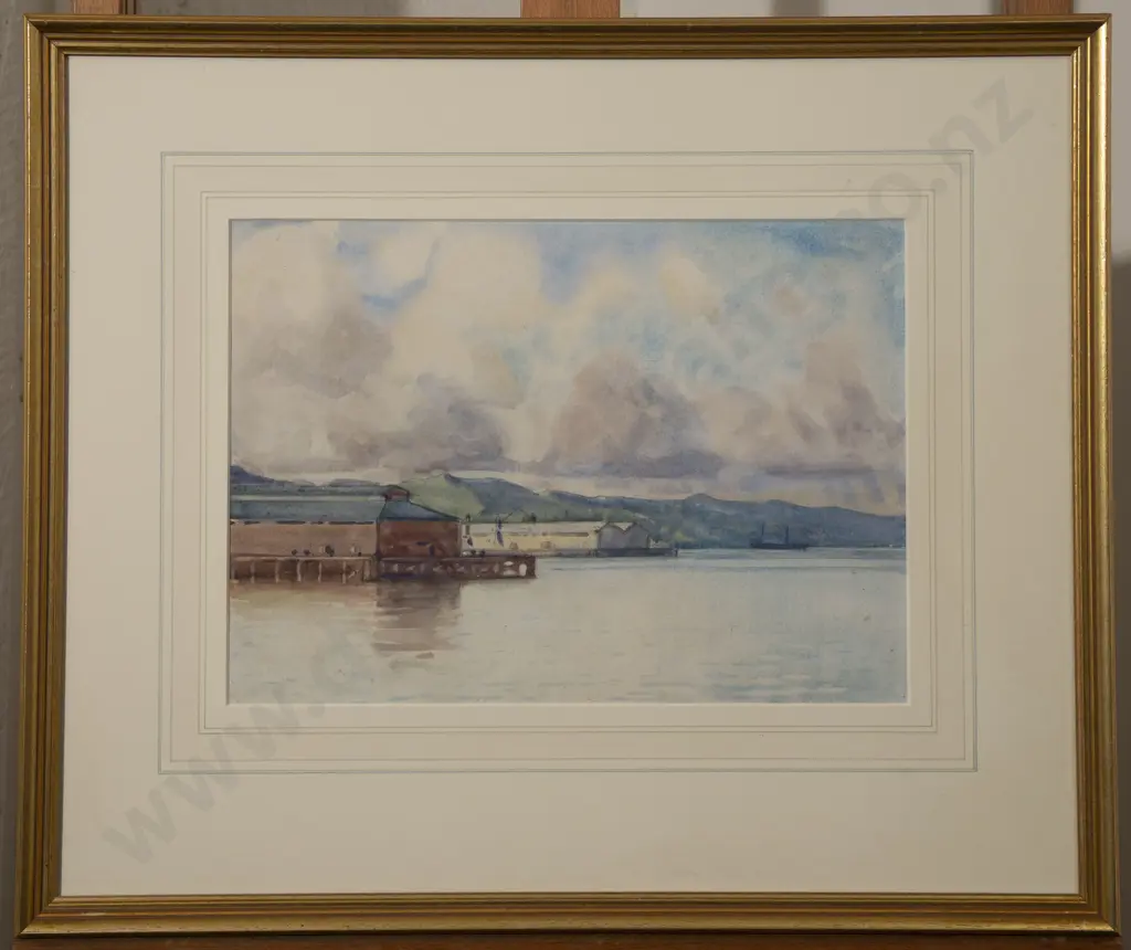 Nugent Welch (1881-1970) - Wellington Harbour Image 1++