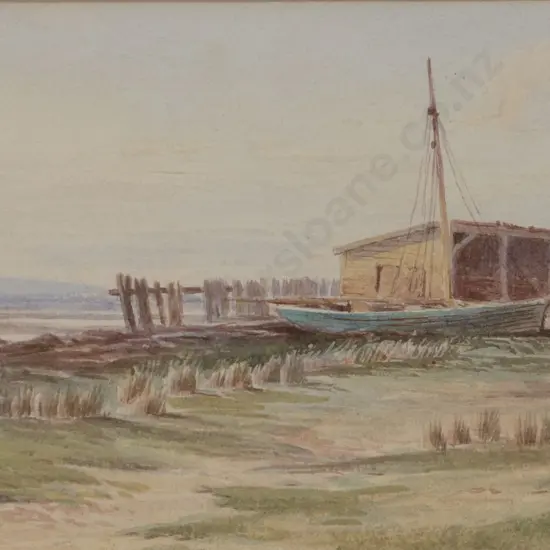 Laurence William Wilson (1850-1912) - On the Estuary Invercargill