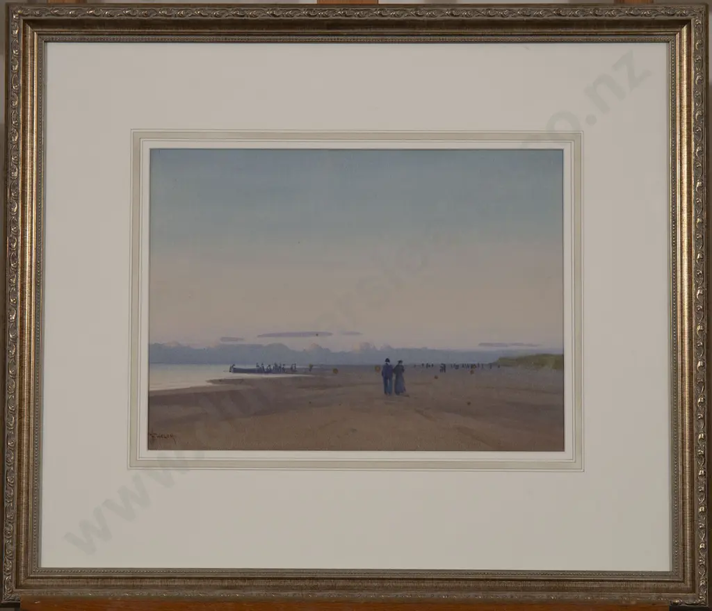 Nugent Welch (1881-1970) - Figures on a Beach (a/f) Image 1++