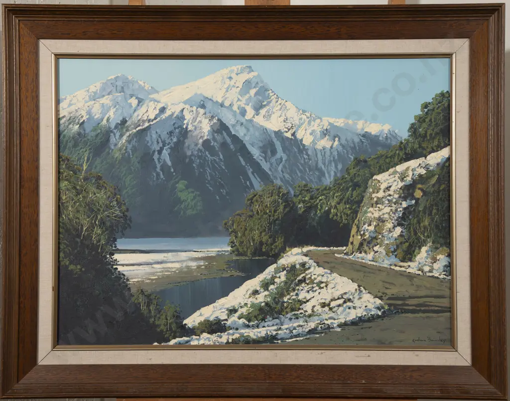 Graham Brinsley (b. 1963) - Haast Pass Winter Image 1++