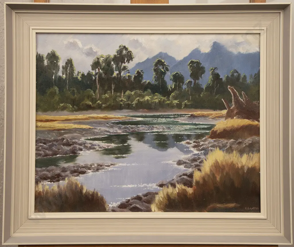 E B Lattey (1899 - 1986) - Salt Water Creek Westland Image 1++