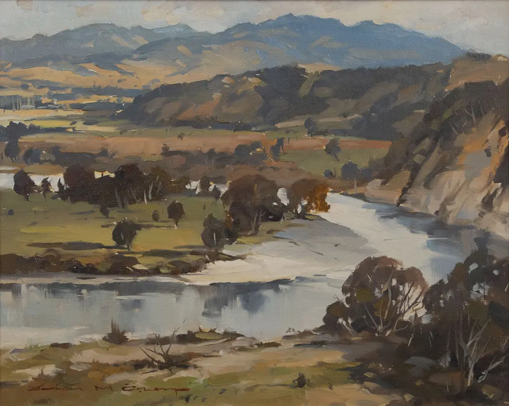John Crump (b 1943) - Morison's Bush & The Ruamahanga Image 1++