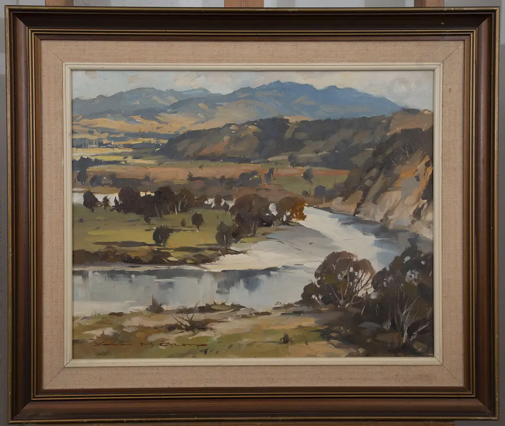 John Crump (b 1943) - Morison's Bush & The Ruamahanga Image 1++