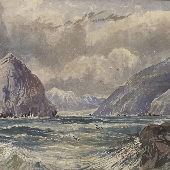 Walter Deverell (1833 - 1920) - Off The "Brothers" Cook Strait