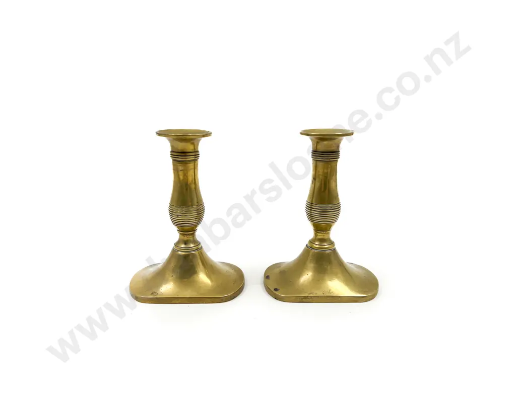 Pair of Brass Candlesticks Image 1++